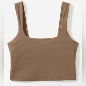 Athleta Transcend Square Neck Crop Sports Bra A-C size S